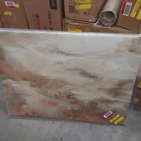 BAGGED ABSTRACT TAUPE AND COPPER' BY TRE SORELLE STUDIOS WATERCOLOUR PAINTING 