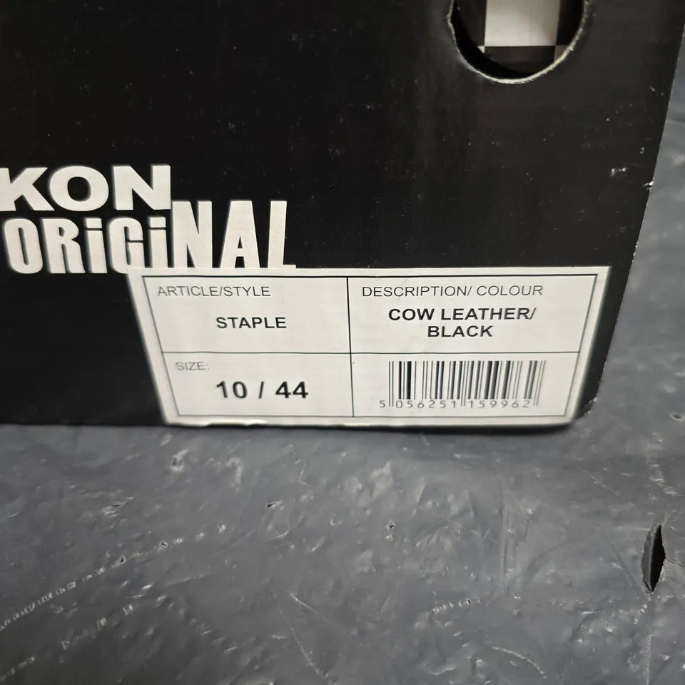IKON ORIGINAL STAPLE COW LEATHER LOAFERS – BLACK, UK 10 / EU 44