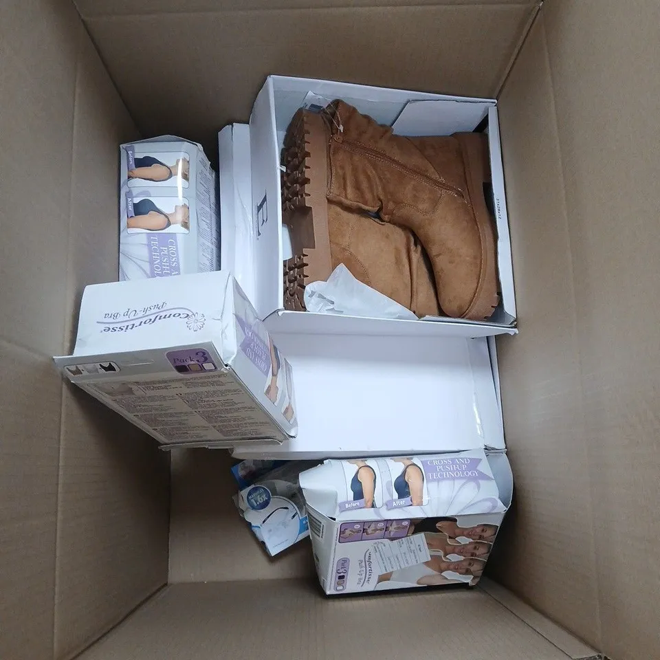 LARGE QUANTITY OF ASSORTED ITEMS TO INCLUDE PET TREAT LAUNCHER, MULTIPACK OF BRAS, REGATTA GLOVES, ETC - COLLECTION ONLY