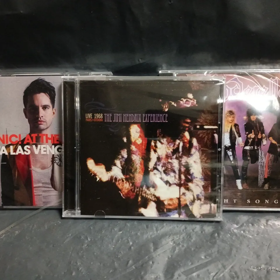 APPROXIMATELY 40 ASSORTED CDS ITEMS TO INCLUDE THE JIMI HENDRIX EXPERIENCE, CINDERELLA, ETC