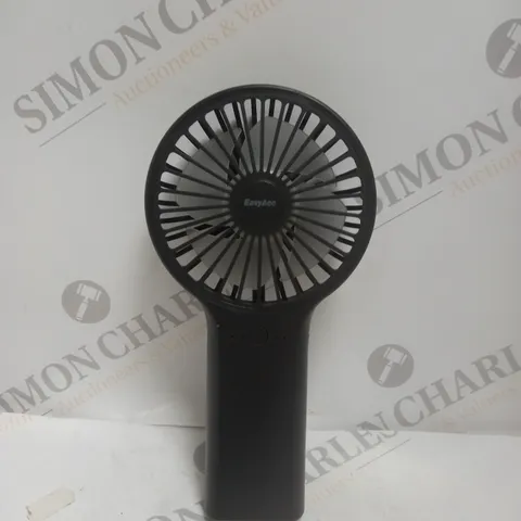 BOXED UNBRANDED PORTABLE WIRELESS HANDHELD FAN IN BLACK