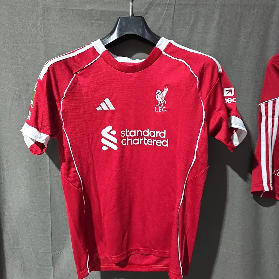 LIVERPOOL FC MEN'S HOME SHIRT + SHORTS + SOCKS SALAH 11 – RED ADIDAS OFFICIAL LICENSED PRODUCT