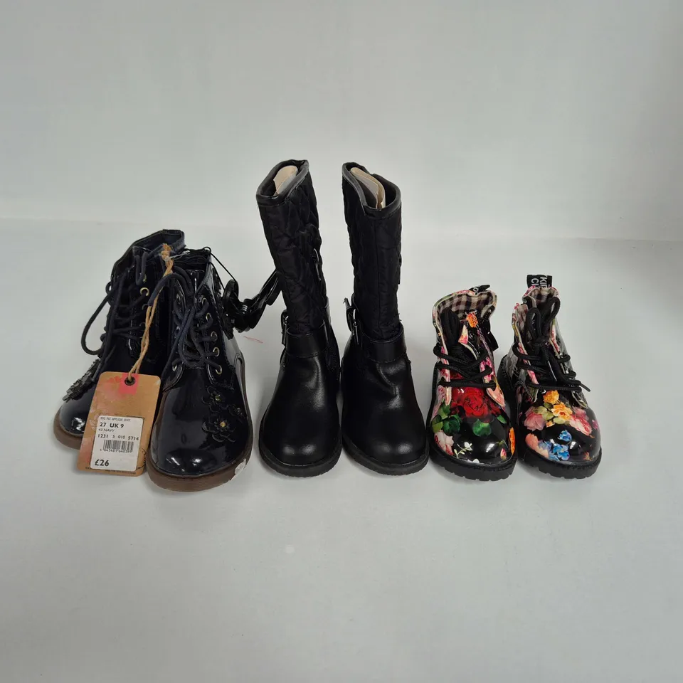 APPROXIMATELY 35 ASSORTED GIRLS ANKLE BOOTS IN VARIOUS SIZES, STYLES & COLOURS - COLLECTION ONLY