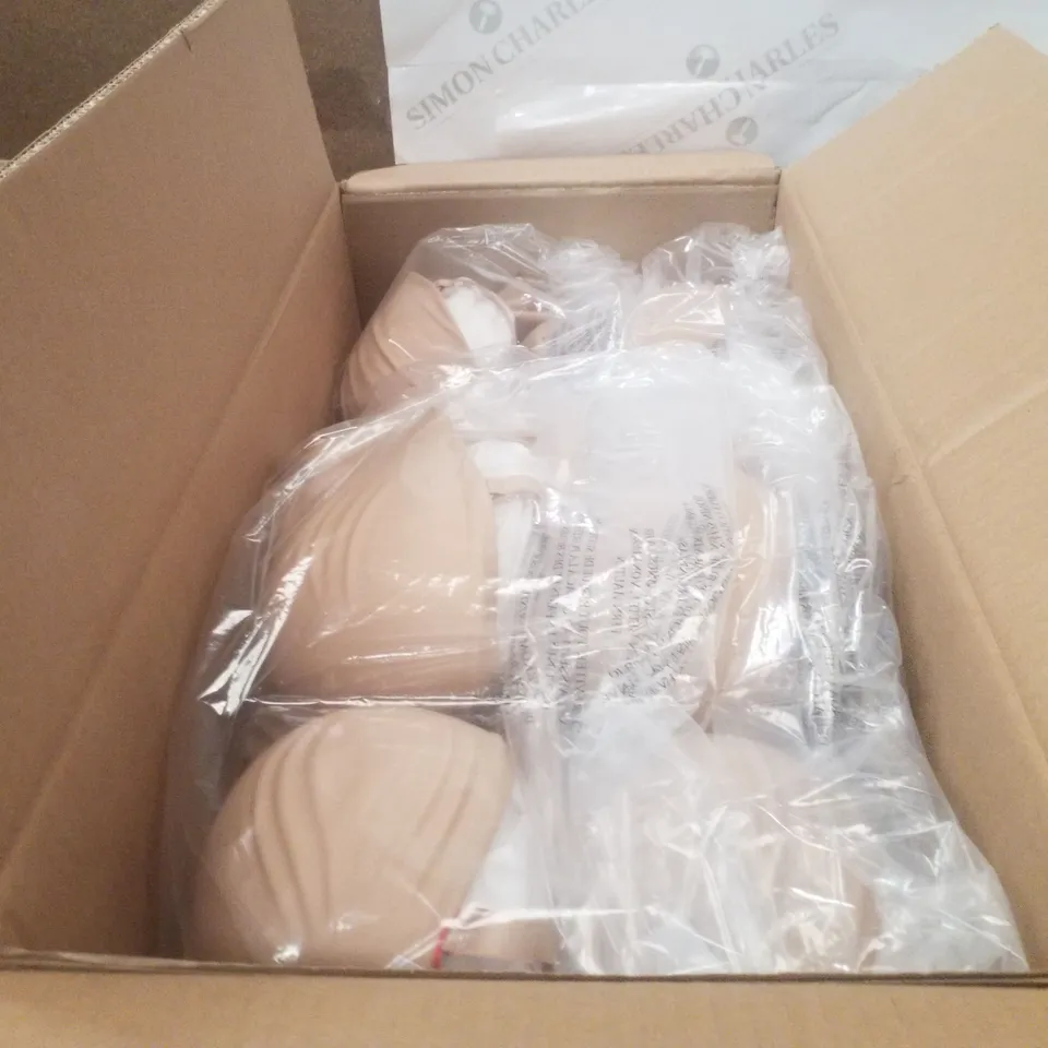 BOX CONTAINING APPROXIMATELY 12X BRAND NEW MAGISCULPT BODYSUITS - COLOUR ALMOND - SIZE 44B