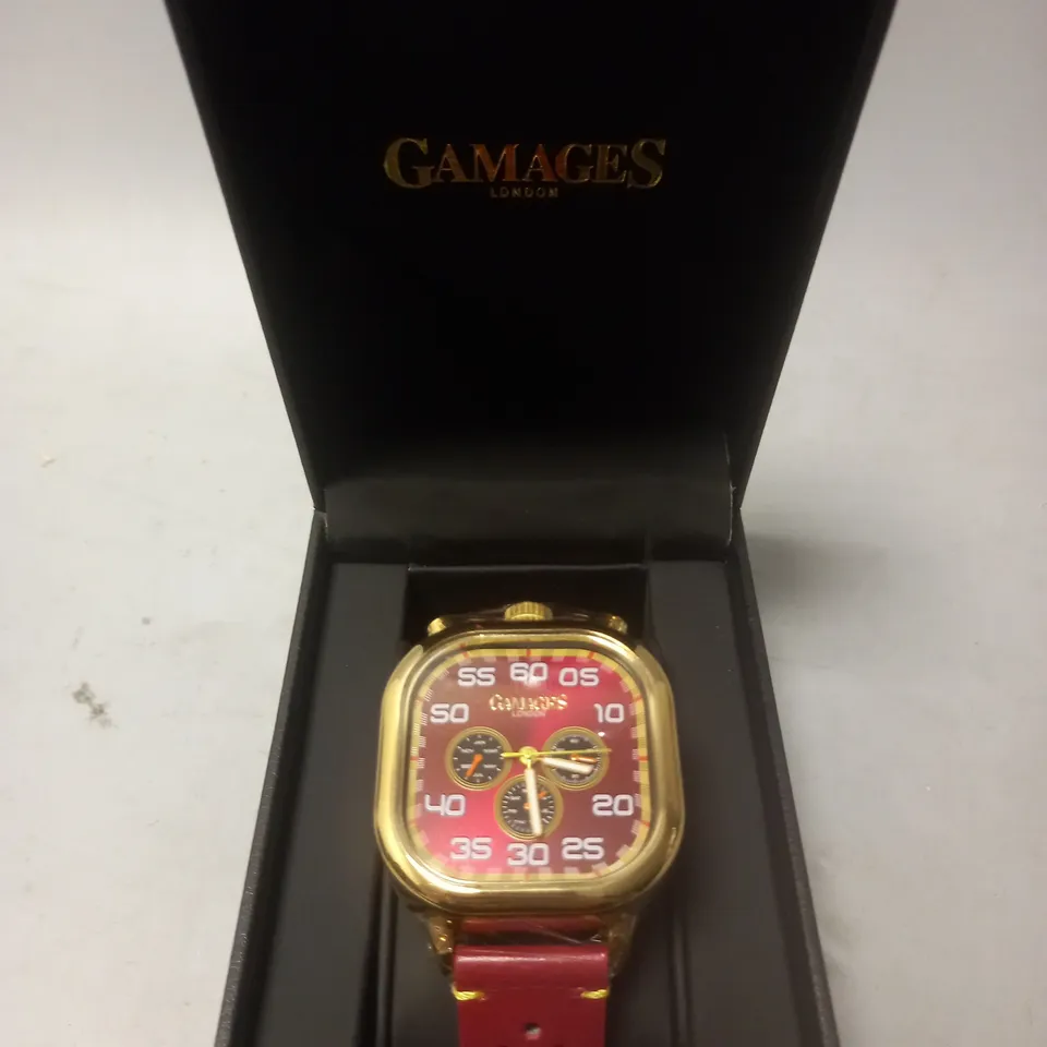 GAMAGES Vertical Astute Automatic CHERRY WATCH