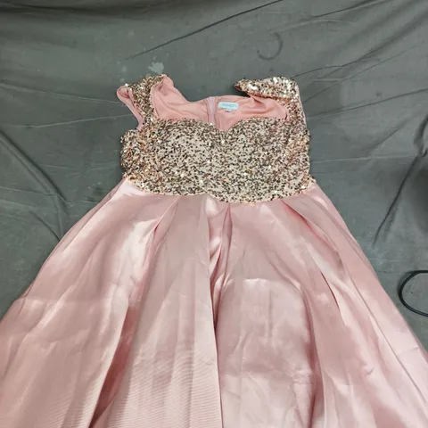 FAERIESTY PINK SEQUIN BODICE DRESS – CHILD'S XL, MADE IN CHINA