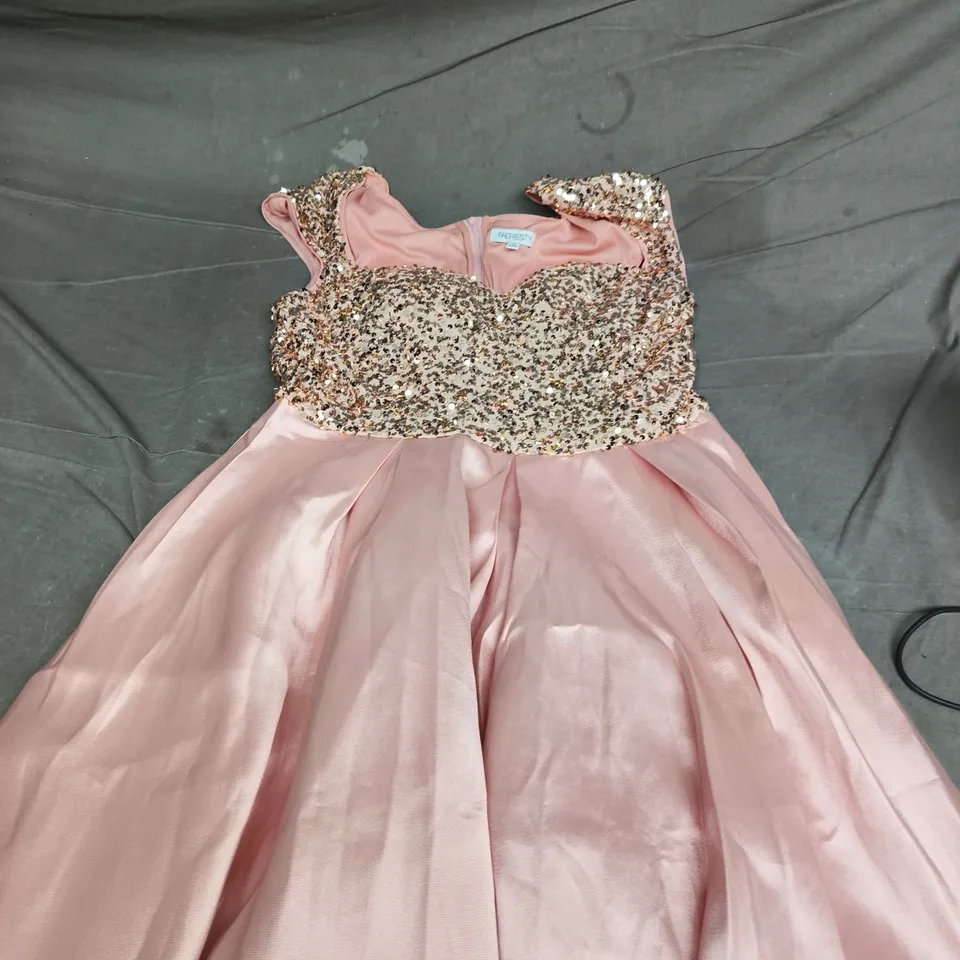 FAERIESTY PINK SEQUIN BODICE DRESS – CHILD'S XL, MADE IN CHINA