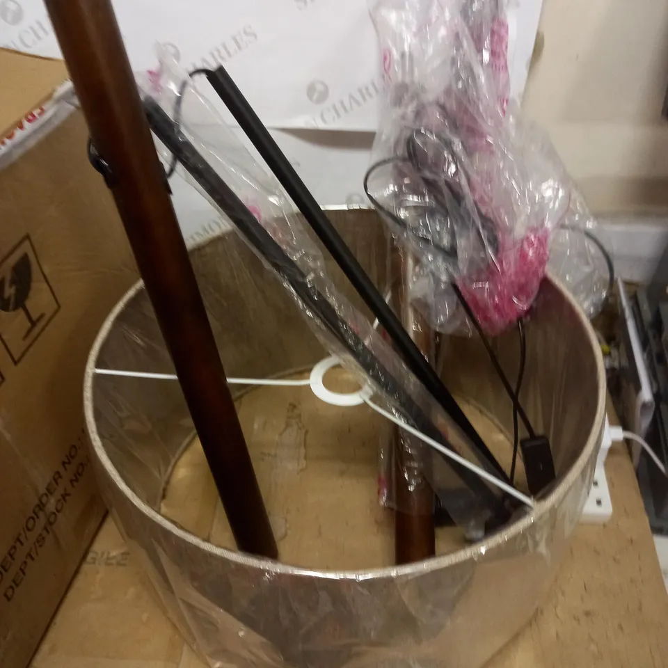JOHN LEWIS WALNUT FLOOR LAMP