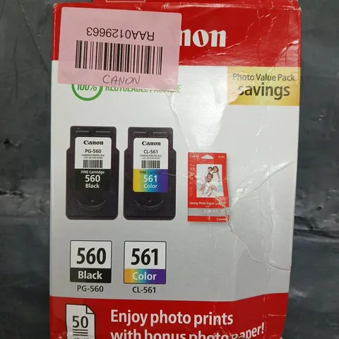 BOXED CANON PG-560/CL-561 FINE CARTRIDGES