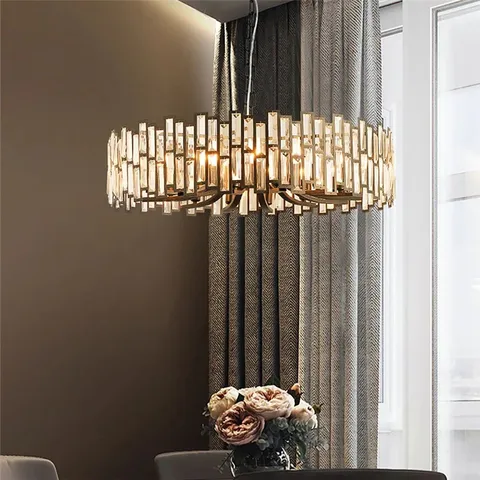 BOXED ANAISTACIA 14 LIGHT DRUM CHANDELIER (1 BOX)
