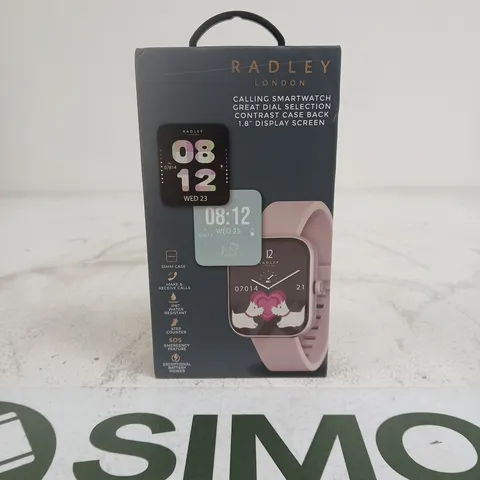 RADLEY LONDON SERIES 32 PINK SMART WATCH IN BOX