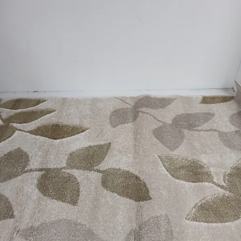 NEWPORT LEAF GREEN RUG – 100% POLYPROPYLENE, MADE IN TURKEY