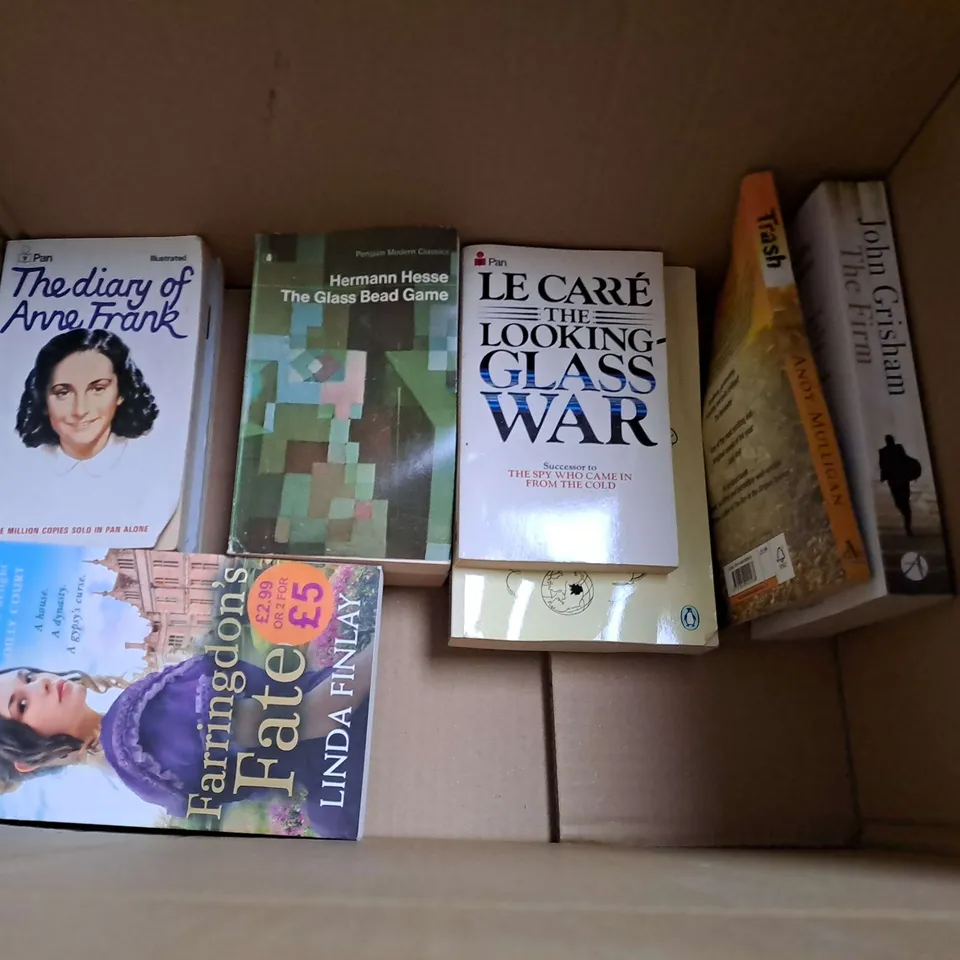 LOT OF APPROXIMATELY 30 ASSORTED BOOKS TO INCLUDE JOHN GRISHAM THE FIRM, THE KING IN THE NORTH AND EDGAR ALLEN POE SELECTED TALES