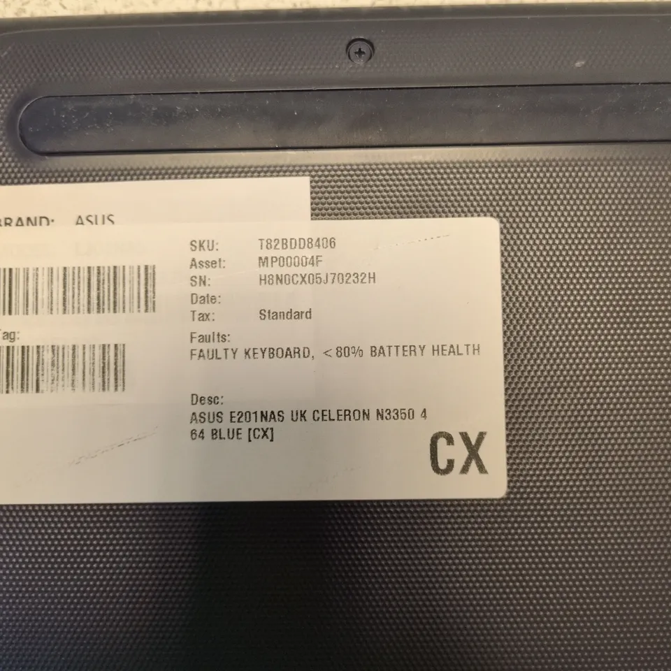 ASUS E201NAS UK – CELERON N3350 – 4GB RAM – 64GB EMMC – BLUE (CX)