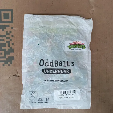 BAGGED ODDBALLS TEENAGE MUTANT NINJA TURTLES GOOLIES SIZE 6-7