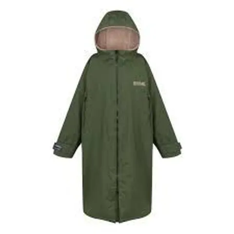 BRAND NEW REGATTA MEDITERRANEA WATERPROOF ROBE IN GREEN - UK S/M