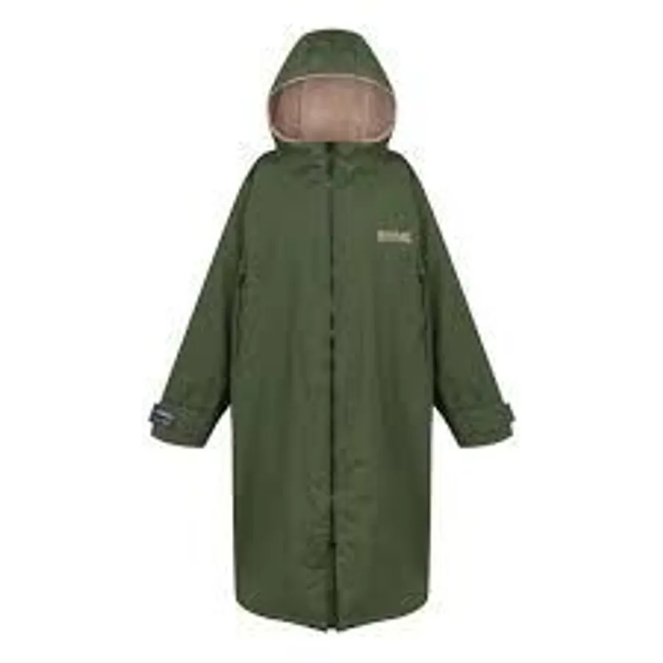 BRAND NEW REGATTA MEDITERRANEA WATERPROOF ROBE IN GREEN - UK S/M