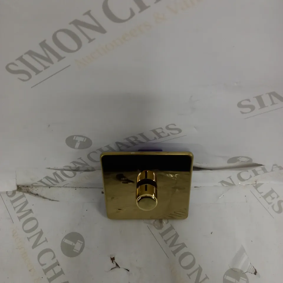 KNIGHTSBRIDGE SF2181PB SCREWLESS 1 GANG LED TRAILING EDGE DIMMER IN POLISHED CHROME