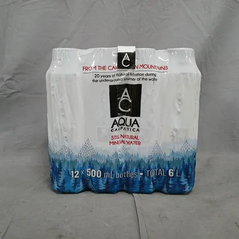 AQUA CARPATICA STILL NATURAL MINERAL WATER MULTIPACK (12 X 500ML BOTTLES)