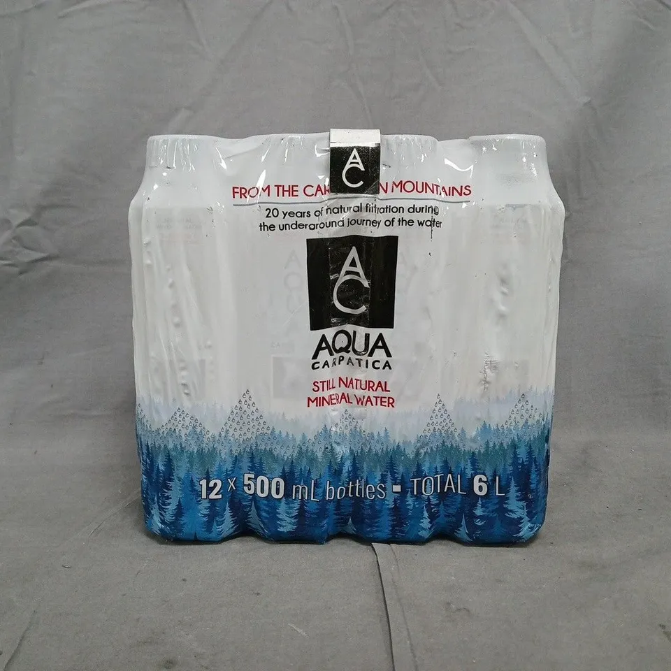 AQUA CARPATICA STILL NATURAL MINERAL WATER MULTIPACK (12 X 500ML BOTTLES)