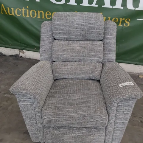 QUALITY BRITISH DESIGNER PARKER KNOLL COLORADO  EASY CHAIR GREY FABRIC