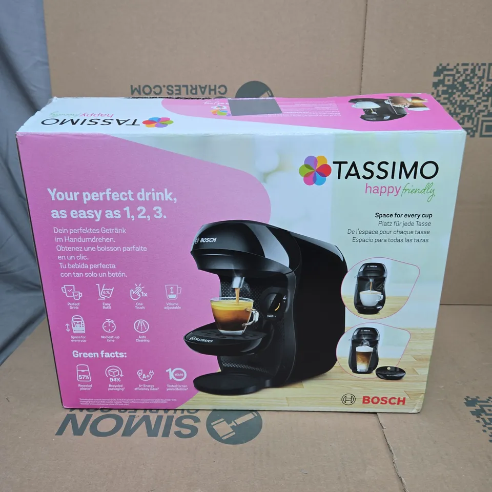 TASSIMO BY BOSCH HAPPY FRIENDLY POD COFFEE MACHINE