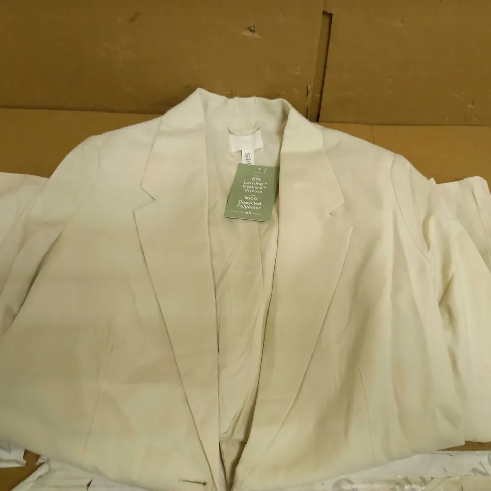 H&M BLAZER - CREAM SIZE S
