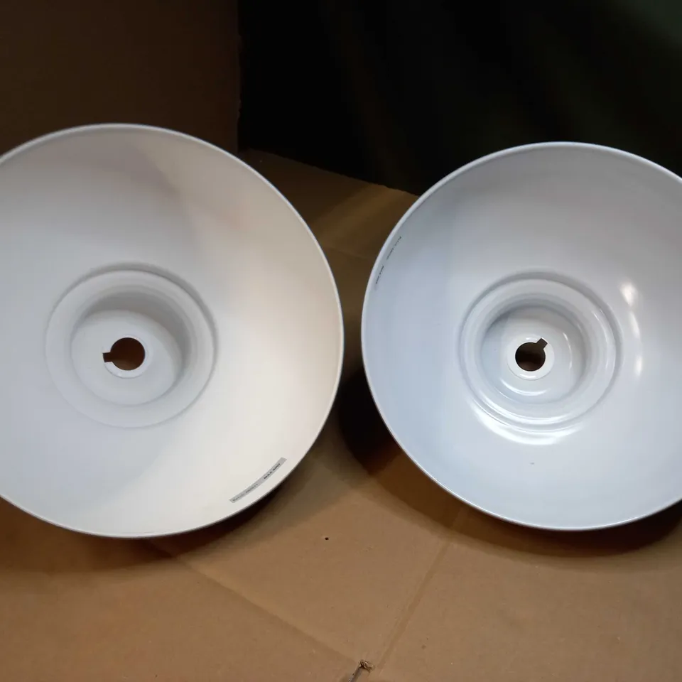 LOT OF APPROX 2 GREY METAL RETRO LIGHT SHADE