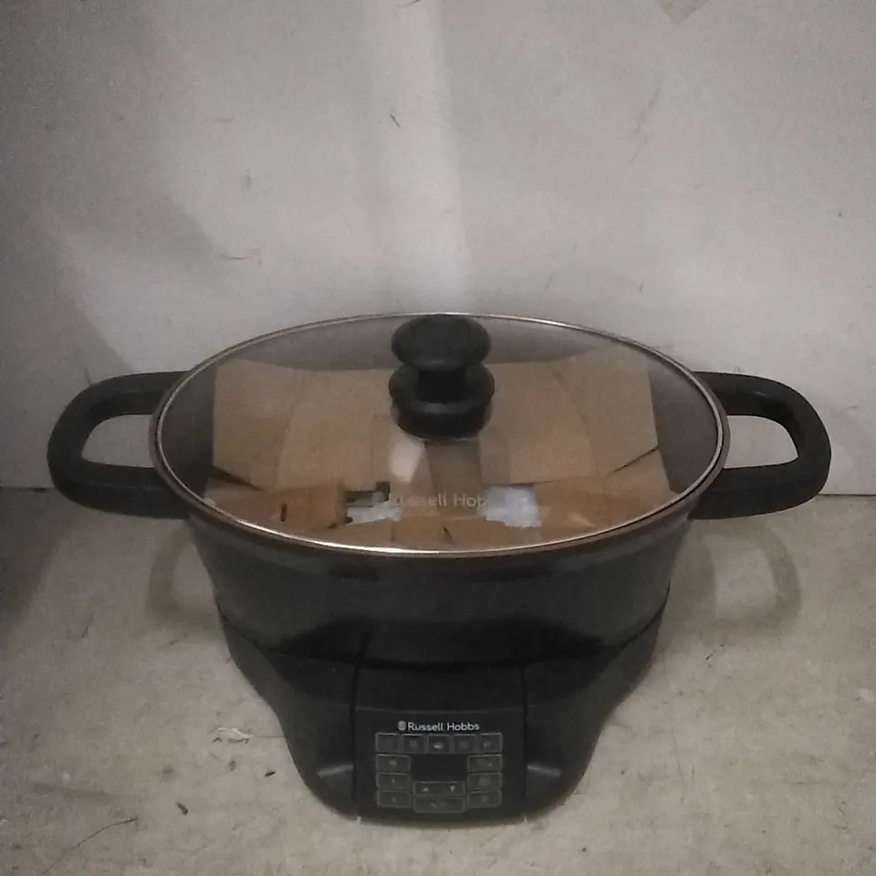 (USED) BOXED RUSSEL HOBS GOOD TO GO MULTI-COOKER