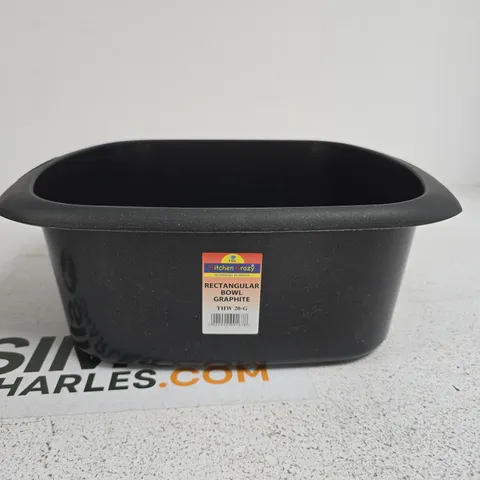 TML KITCHEN KRAZY RECTANGULAR BOWL GRAPHITE BOXED