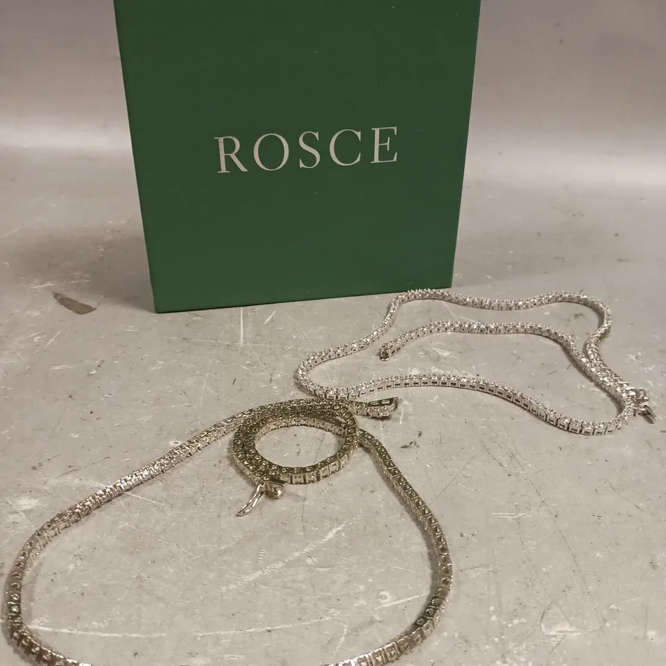 ROSCE TENNIS NECKLACE TWIN SET 