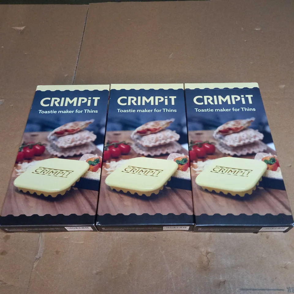 LOT OF 3 CRIMPIT TOASTIE MAKER