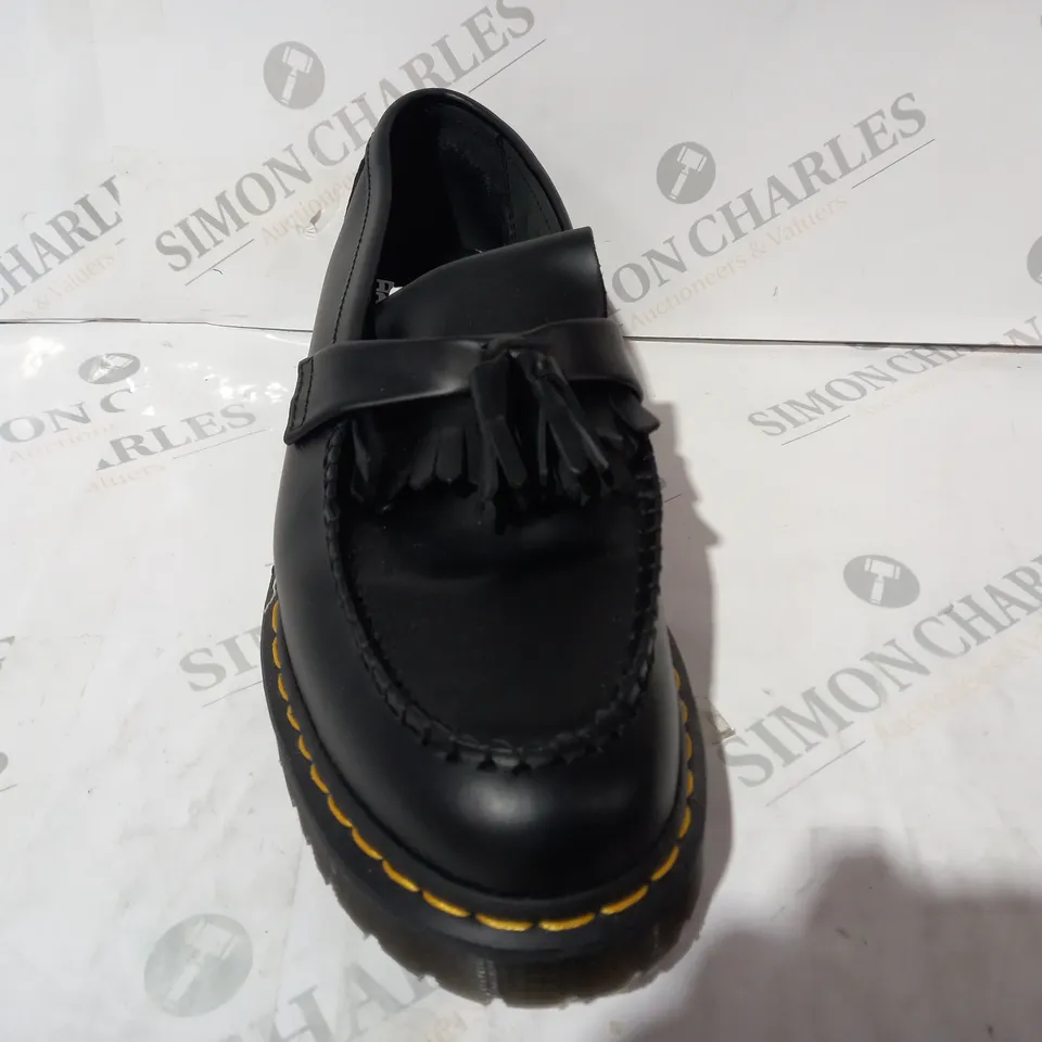 BOXED PAIR OF DR MARTENS ADRIAN BEX LOAFERS IN BLACK UK SIZE 10
