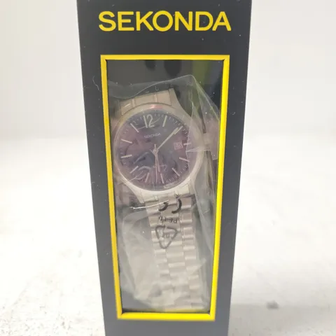 SEKONDA WRISTWATCH WITH STAINLESS STEEL BRACELET