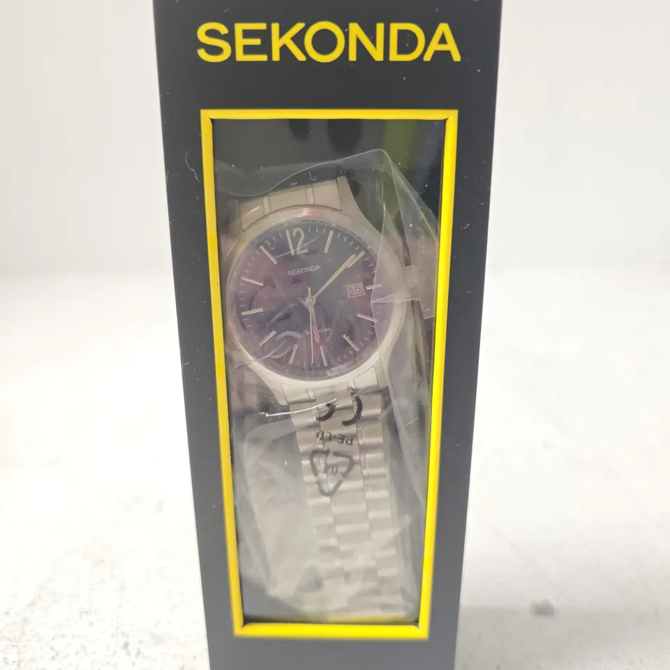 SEKONDA WRISTWATCH WITH STAINLESS STEEL BRACELET