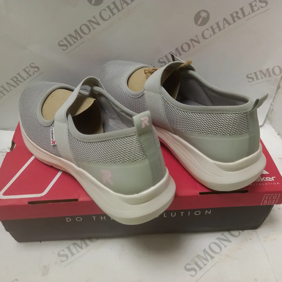 BOXED RIEKER REVOLUTION SPORTY SHOE GREY - SIZE 6