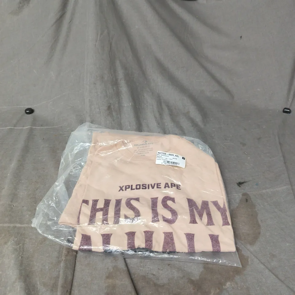 XPLOSIVE APE THIS IS MY VALHALLA SAND T SHIRT 4XL BAGGED