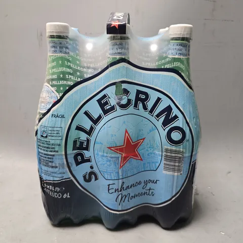 SAN PELLEGRINO SPARKLING NATURAL MINERAL WATER 6X1L
