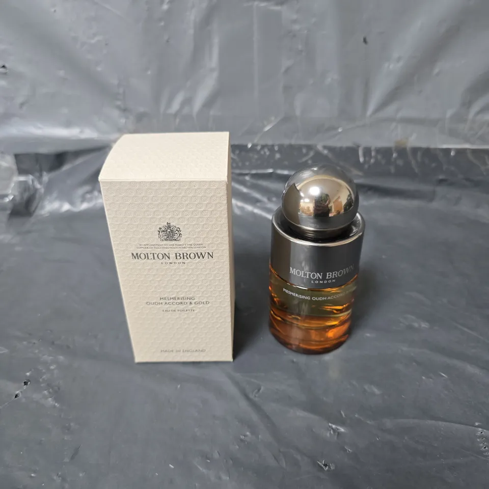 BOXED MOLTON BROWN MESMERISING OUDH ACCORD & GOLD EDT 50ML 