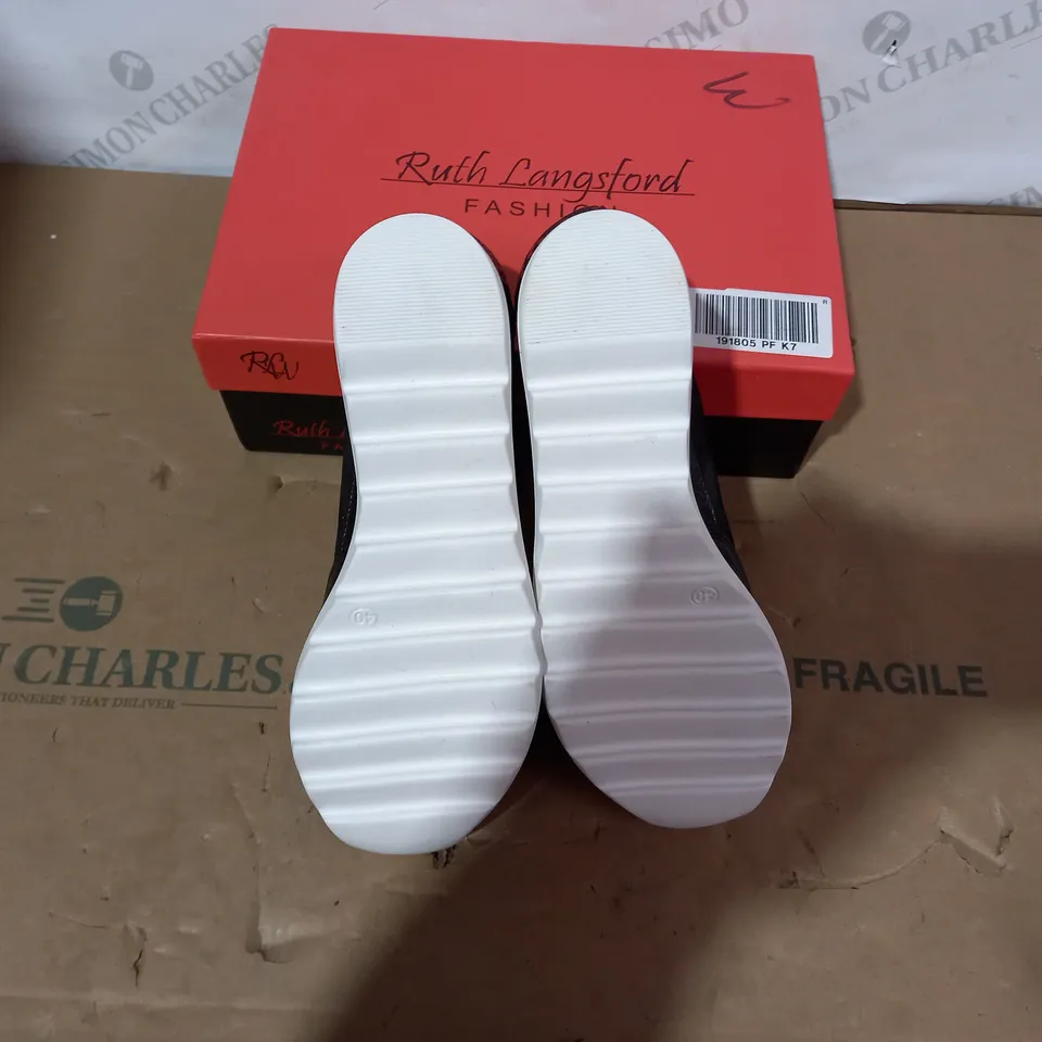 BOXED PAIR OF RUTH LANGSFORD SHOES- SIZE 40