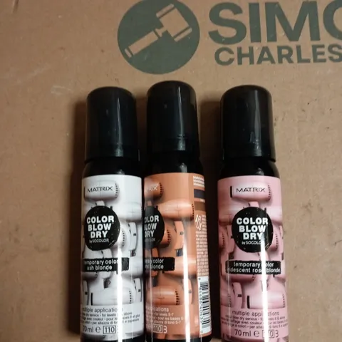 BOX OF APPROXIMATELY 20 ASSORTED MATRIX BLOW DRY TEMP COLOUR 