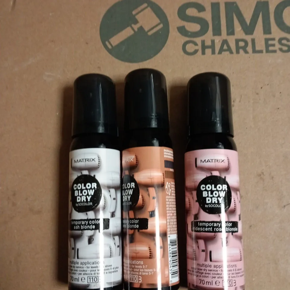 BOX OF APPROXIMATELY 20 ASSORTED MATRIX BLOW DRY TEMP COLOUR