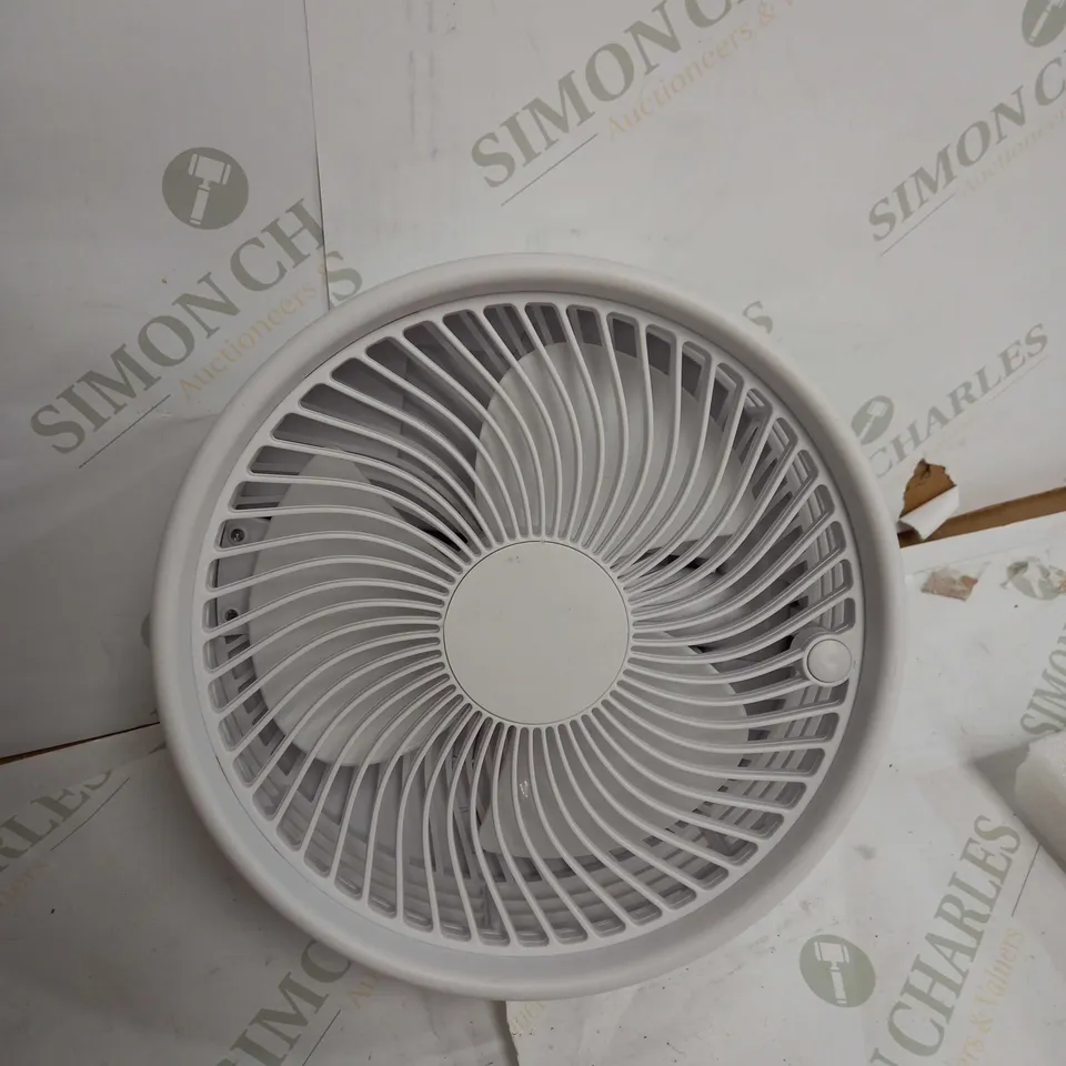 BELL & HOWELL OSCILLATING ADJUSTABLE FOLDING RECHARGEABLE STAND FAN