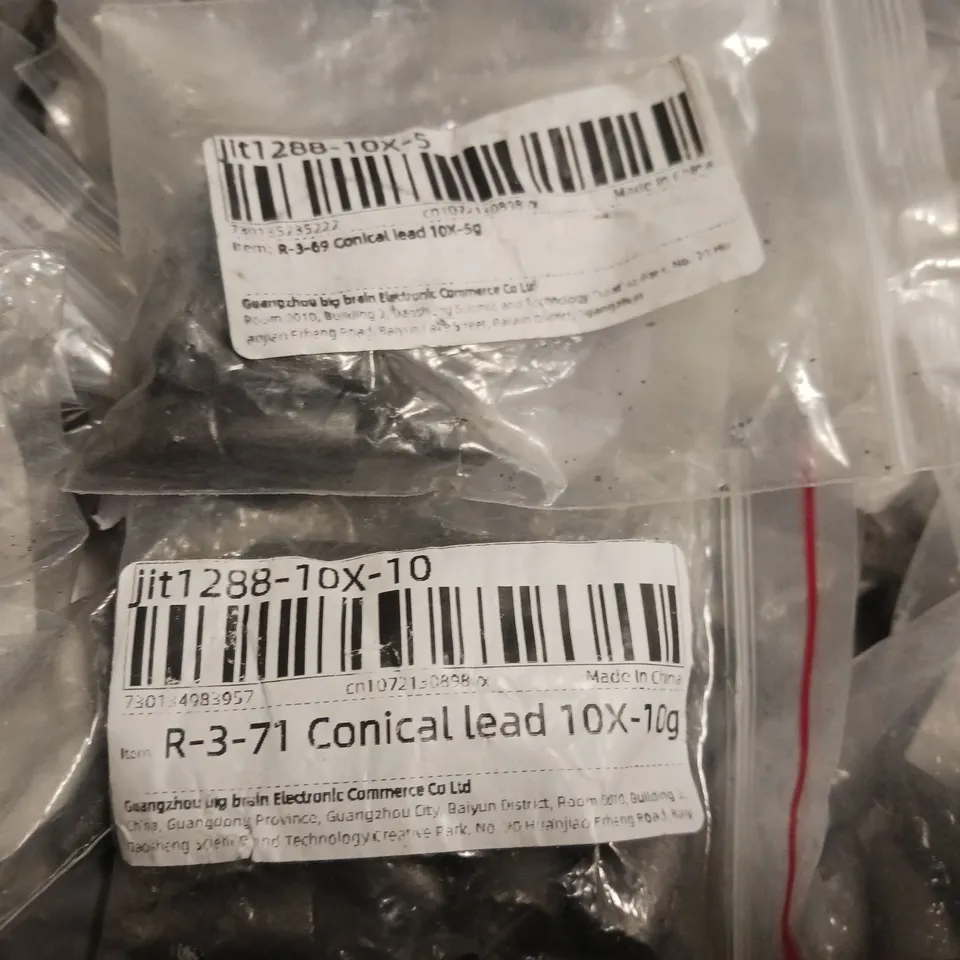 LOT OF LEAD CONICAL ROUNDS - 5G & 10G