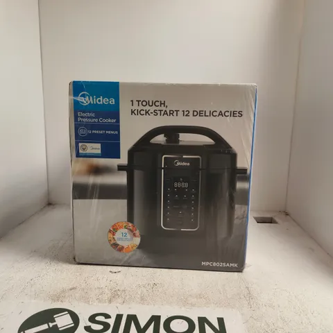 MIDEA ELECTRIC PRESSURE COOKER 12 PRESET MENUS BOXED SEALED