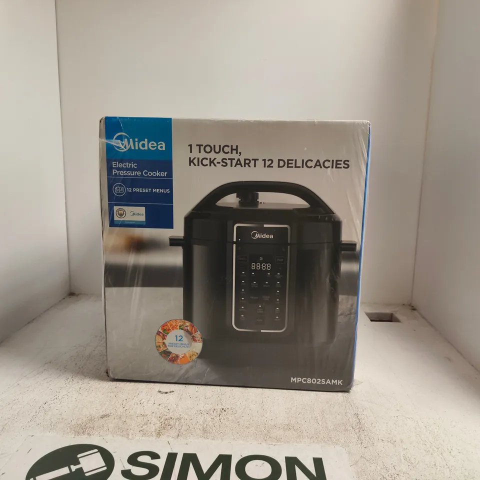 MIDEA ELECTRIC PRESSURE COOKER 12 PRESET MENUS BOXED SEALED