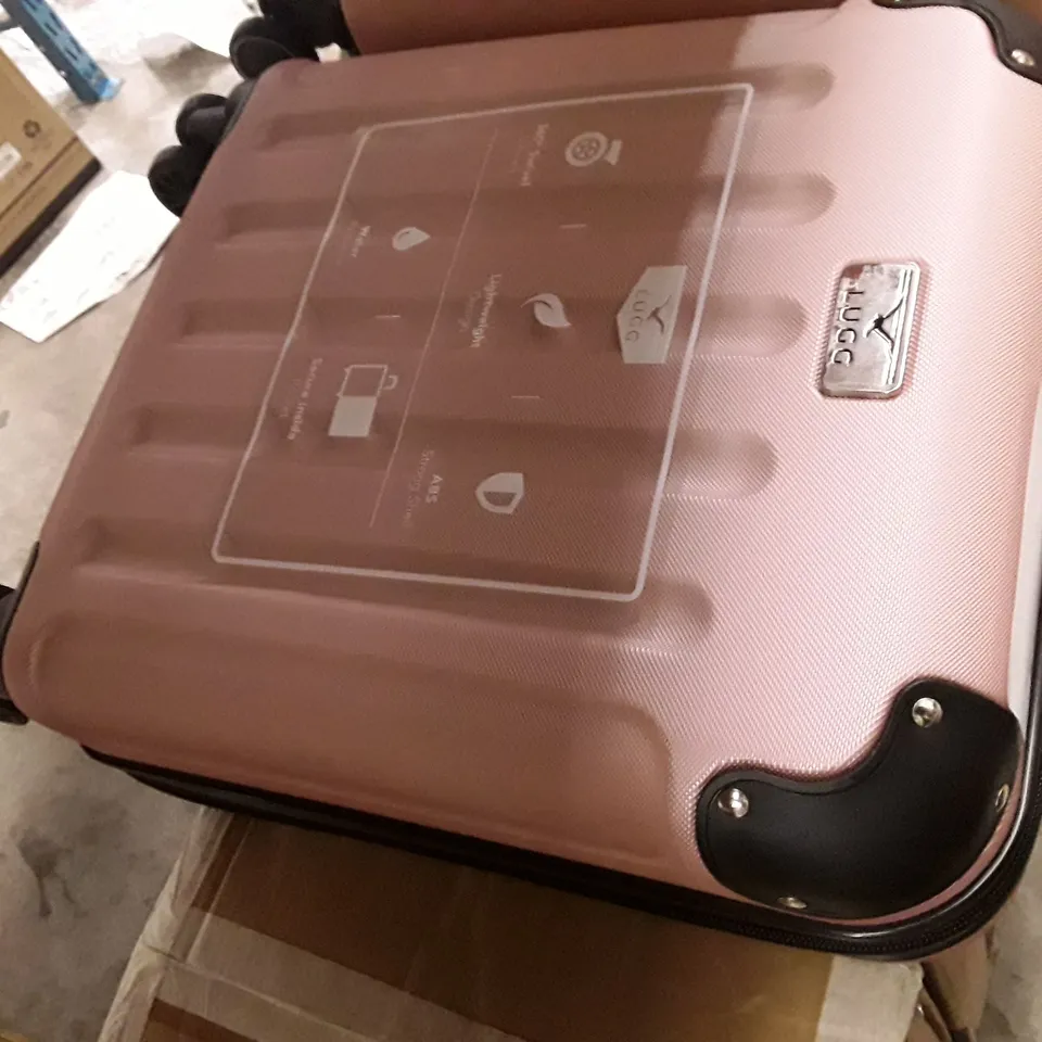 UNBOXED KEPLIN LUGG SMALL SIZE TRAVEL LUGGAGE WITH WHEELS PINK COLOUR 