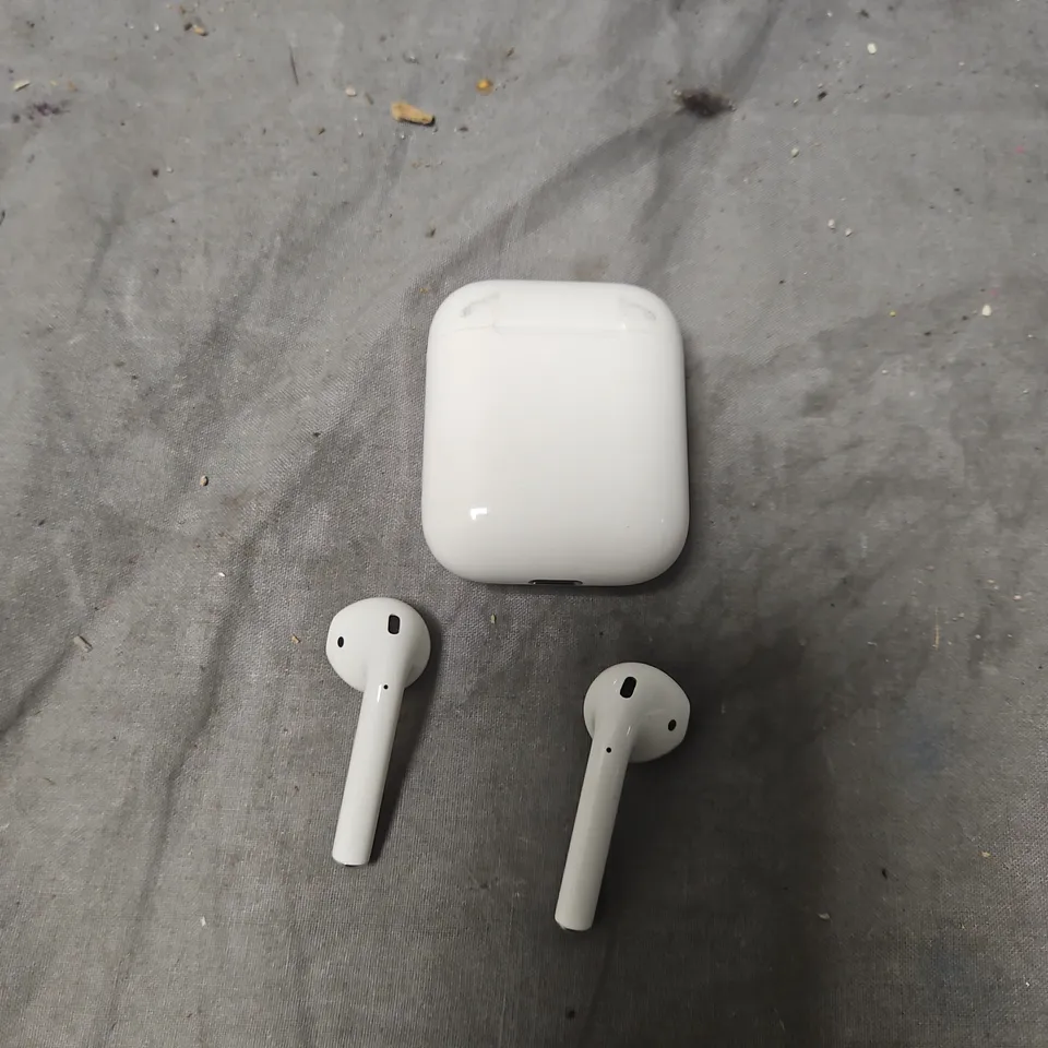 AIRPODS  WITH CHARGING CASE – WHITE-MODEL NOT VERIFIED