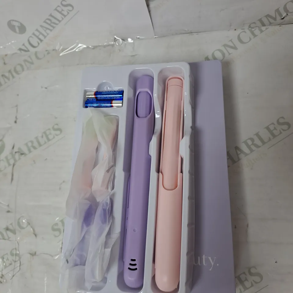 SIMPLY BEAUTY SIMPLY SMILE SONIC TOOTHBRUSH DUO WITH 4 BRUSH HEADS