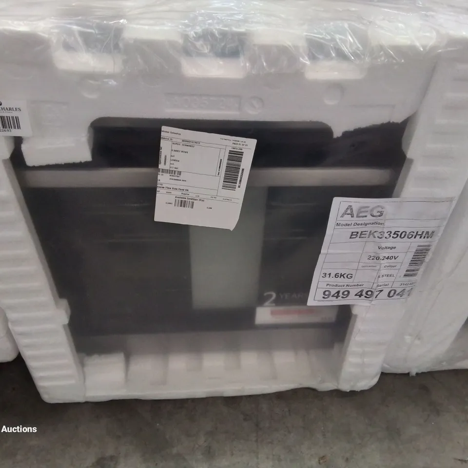 AEG BEK33506HM 6000 SURROUNDCOOK AQUA CLEAN OVEN RRP £400